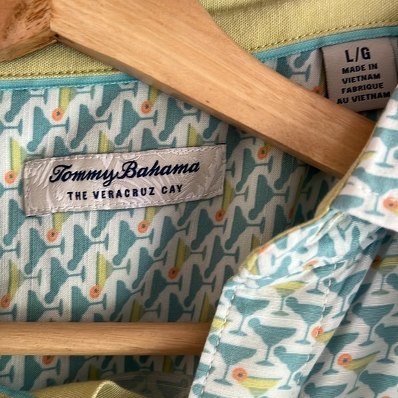 Tommy Bahama Men’s Veracruz Cay Cocktail Mixer Short-Sleeve Shirt Large - Picture 8 of 11